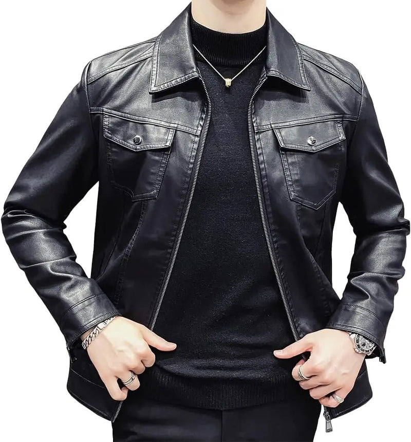 Jaqueta Masculina de Couro NALU NL711