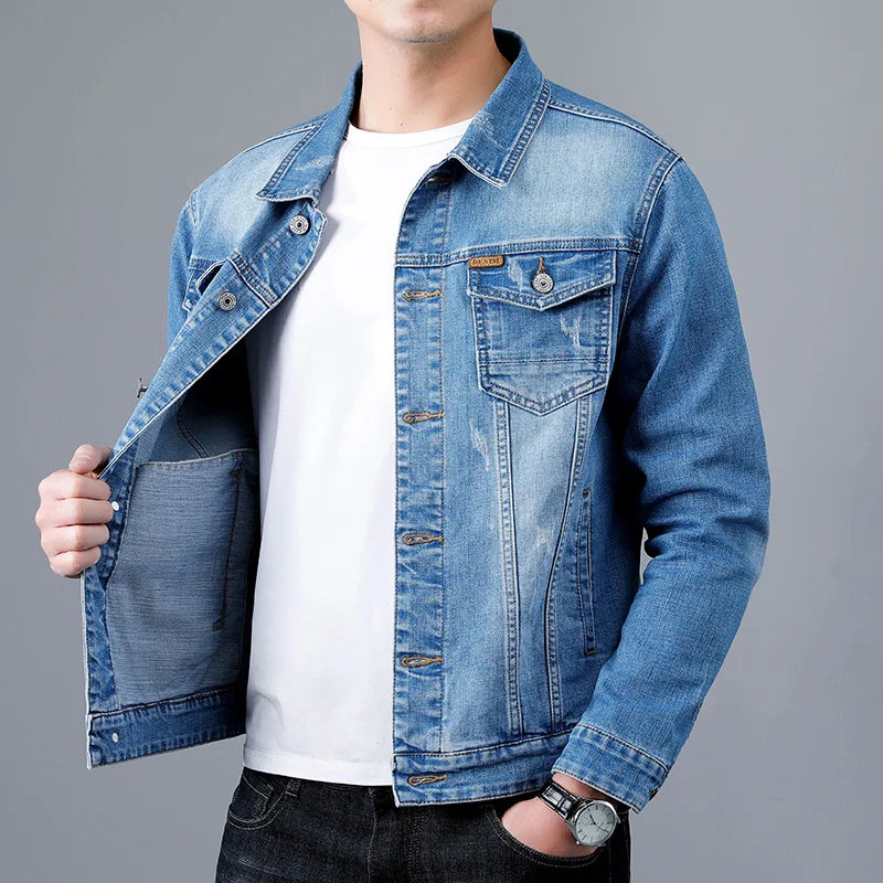 Jaqueta Jeans Denim Masculina NALU NL736