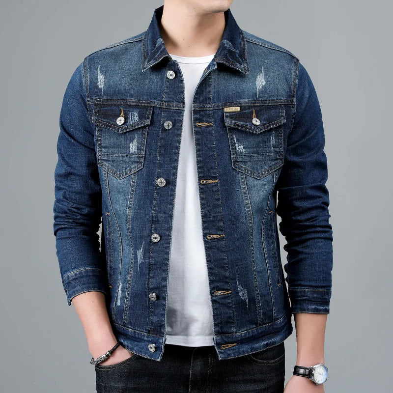 Jaqueta Jeans Denim Masculina NALU NL736