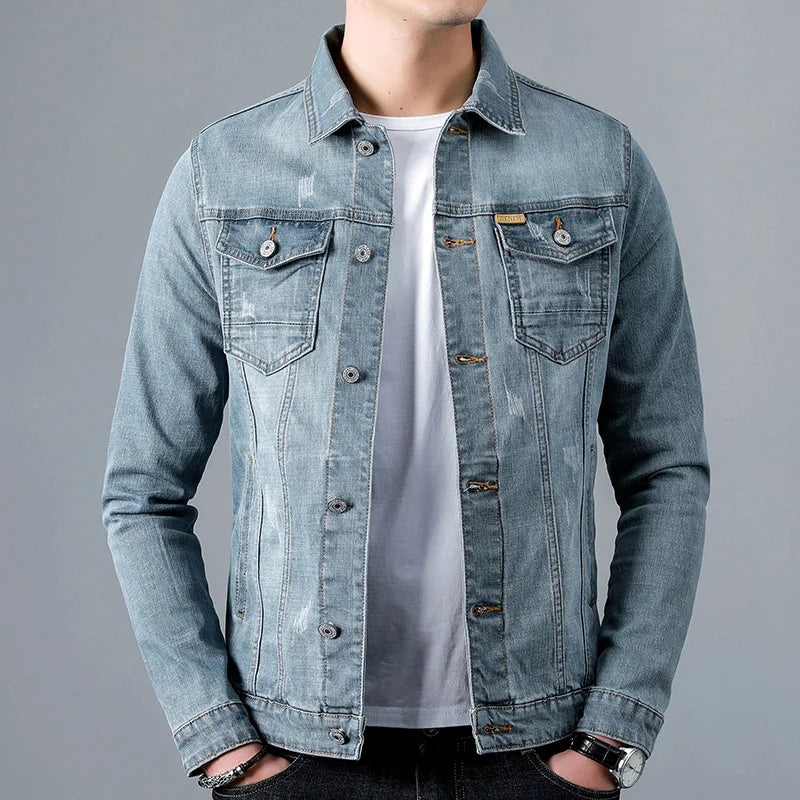 Jaqueta Jeans Denim Masculina NALU NL736