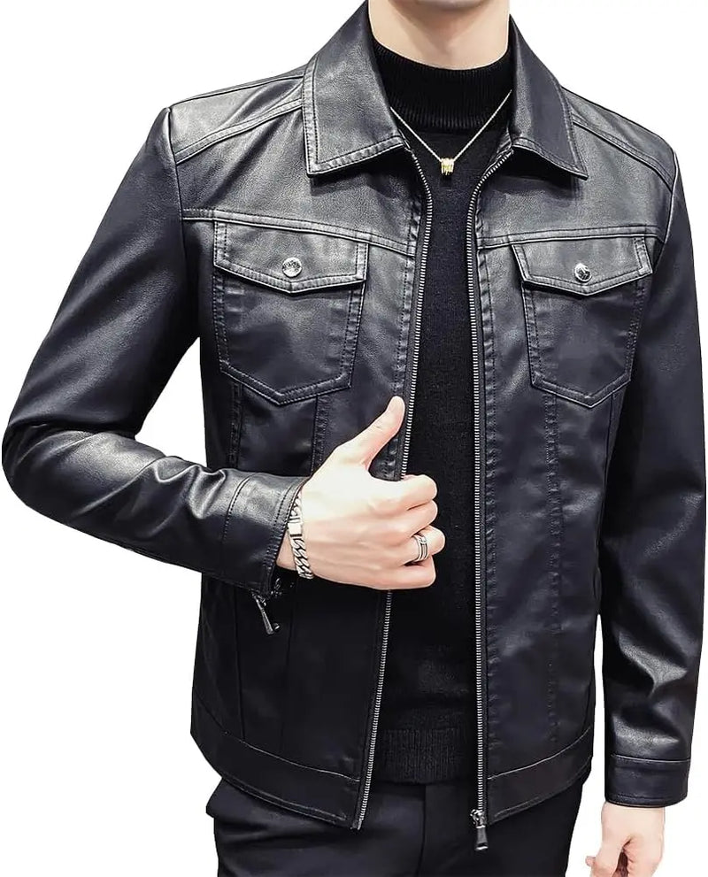 Jaqueta Masculina de Couro NALU NL711