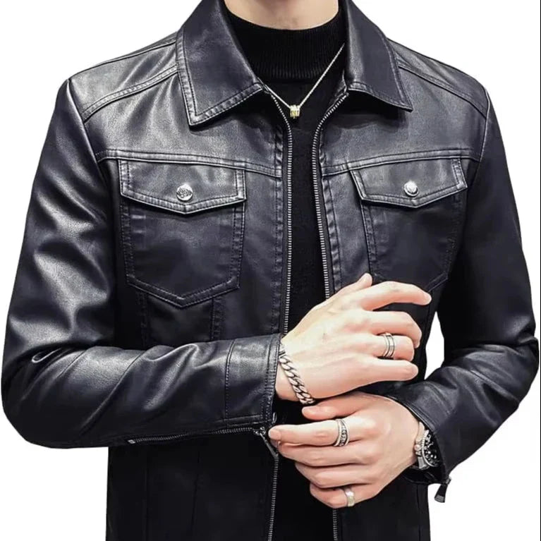 Jaqueta Masculina de Couro NALU NL711